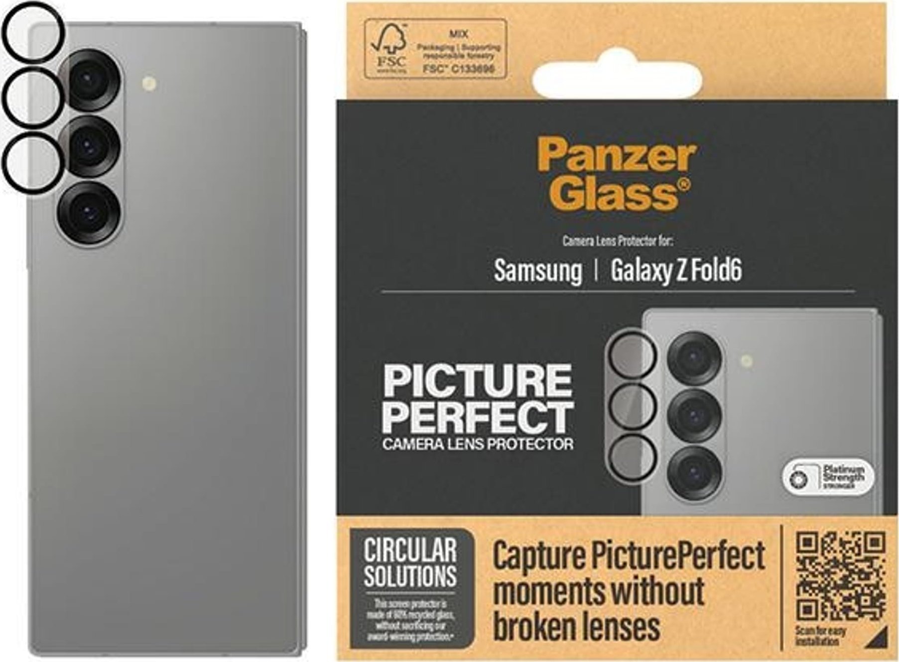 PanzerGlass - Chránič na objektiv pro mobilní telefon - pro Samsung Galaxy Z Fold6