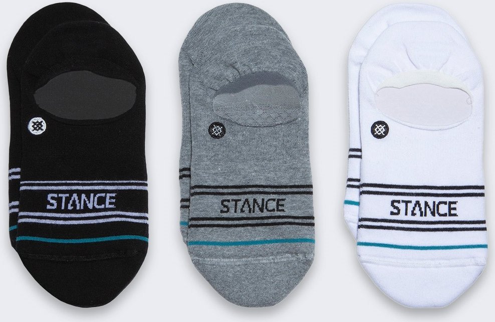 Stance Ponožky Basic No Show, 3 páry, vícebarevné