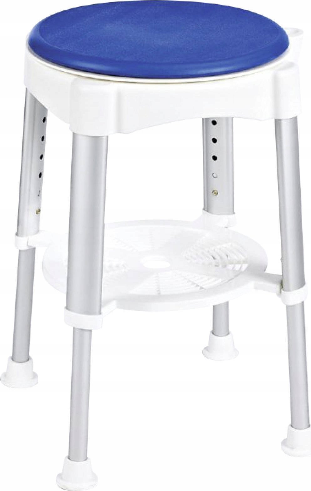 Maximex Taburet do sprchy, otočný sedák, výška 41,5-59 cm