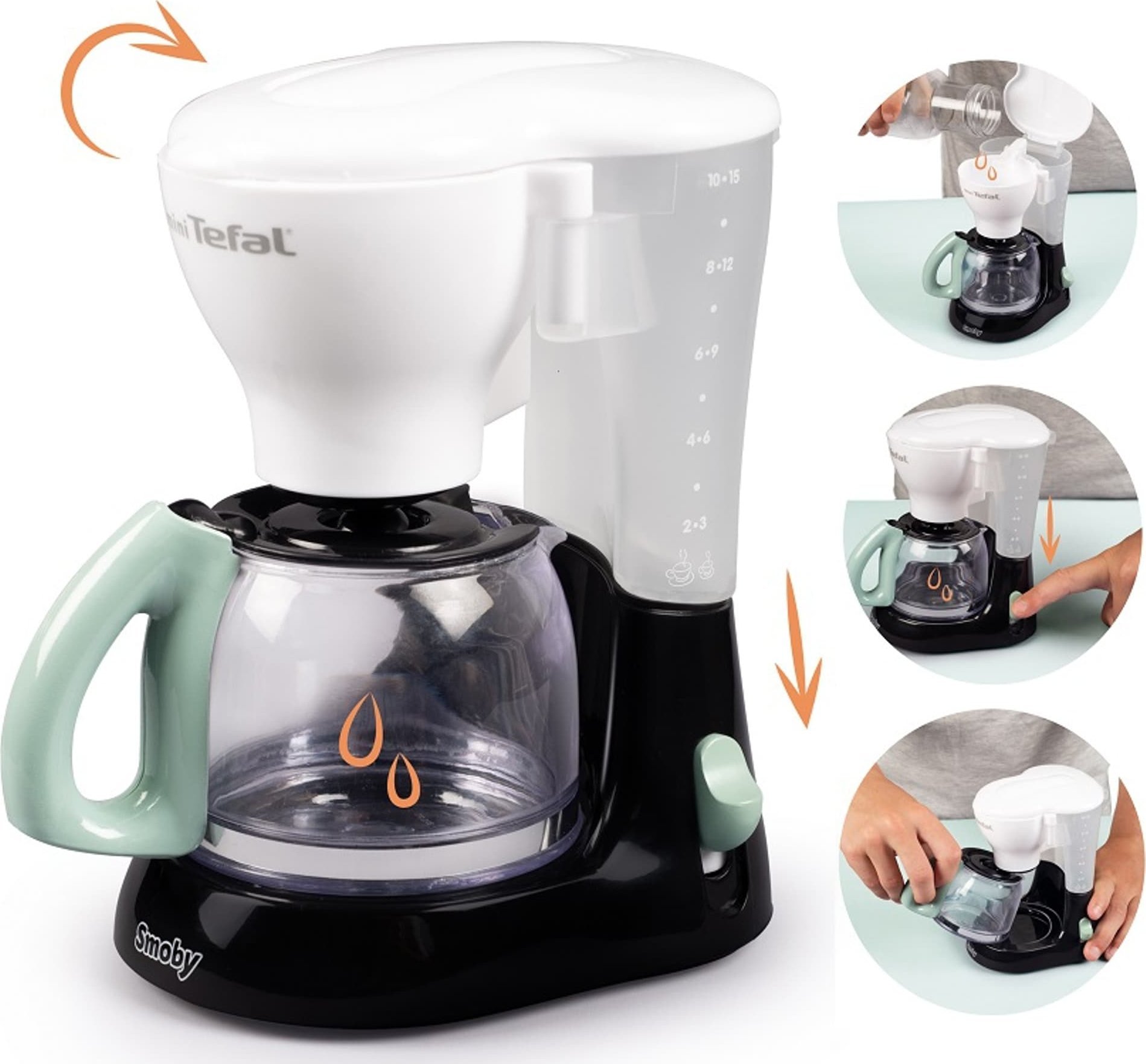 Smoby Mini kávovar Tefal Domácí spotřebiče pro děti do kuchyně
