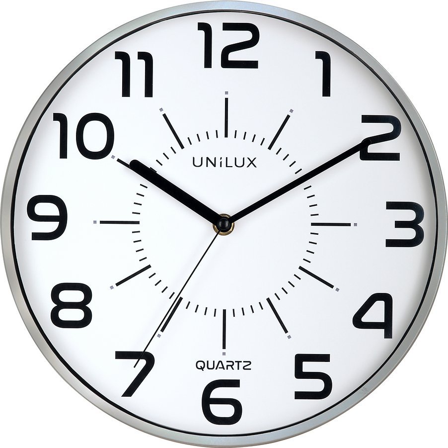Unilux Hodiny Unilux Pop 28,5 cm šedé -