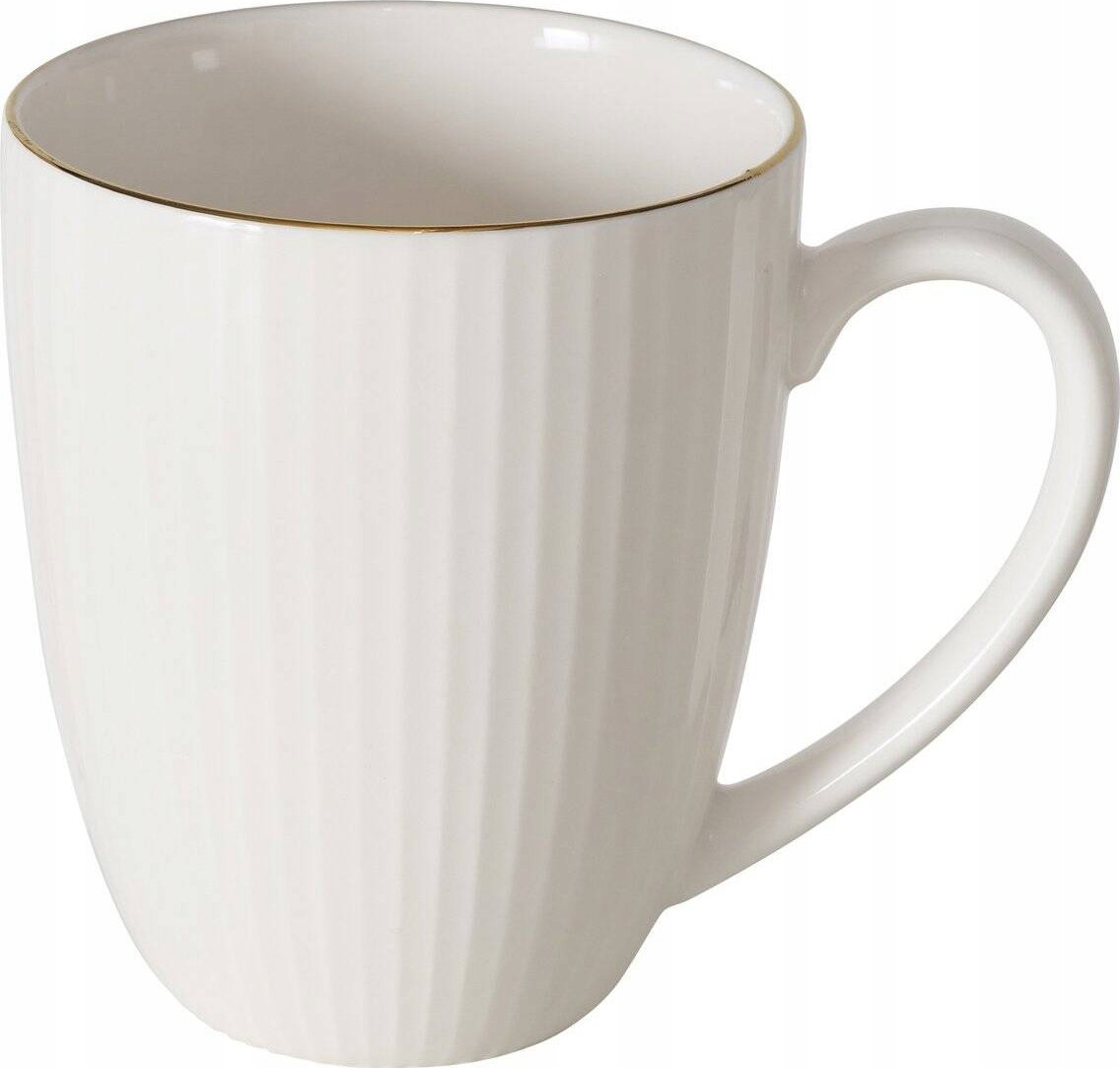 Boltze Porcelánový hrnek KELLY, bílý, 400 ml