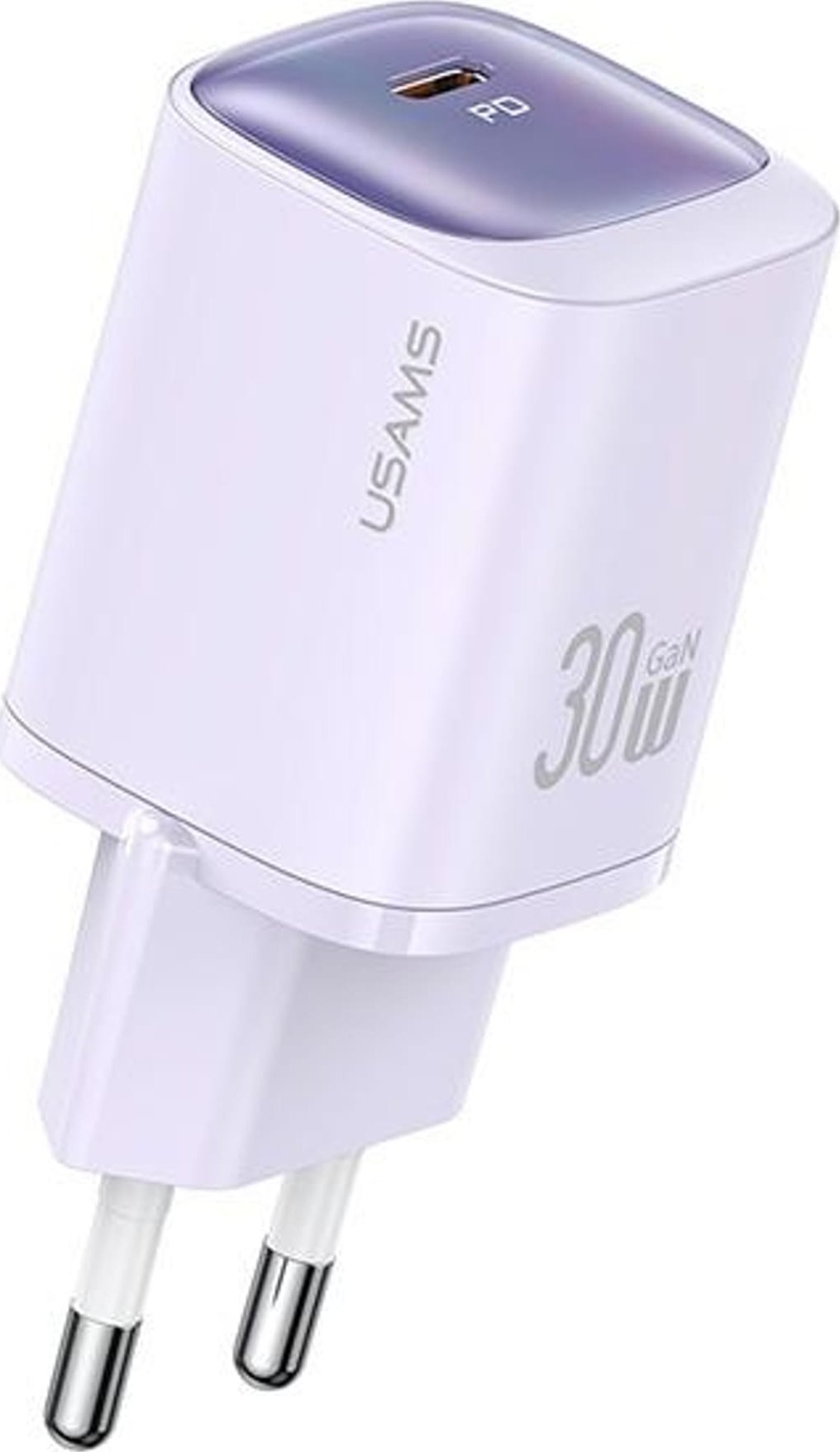 Usams Nabíječka USAMS CC251 30W GaN USB-C rychlé nabíjení HC řada fialová CC251TC03