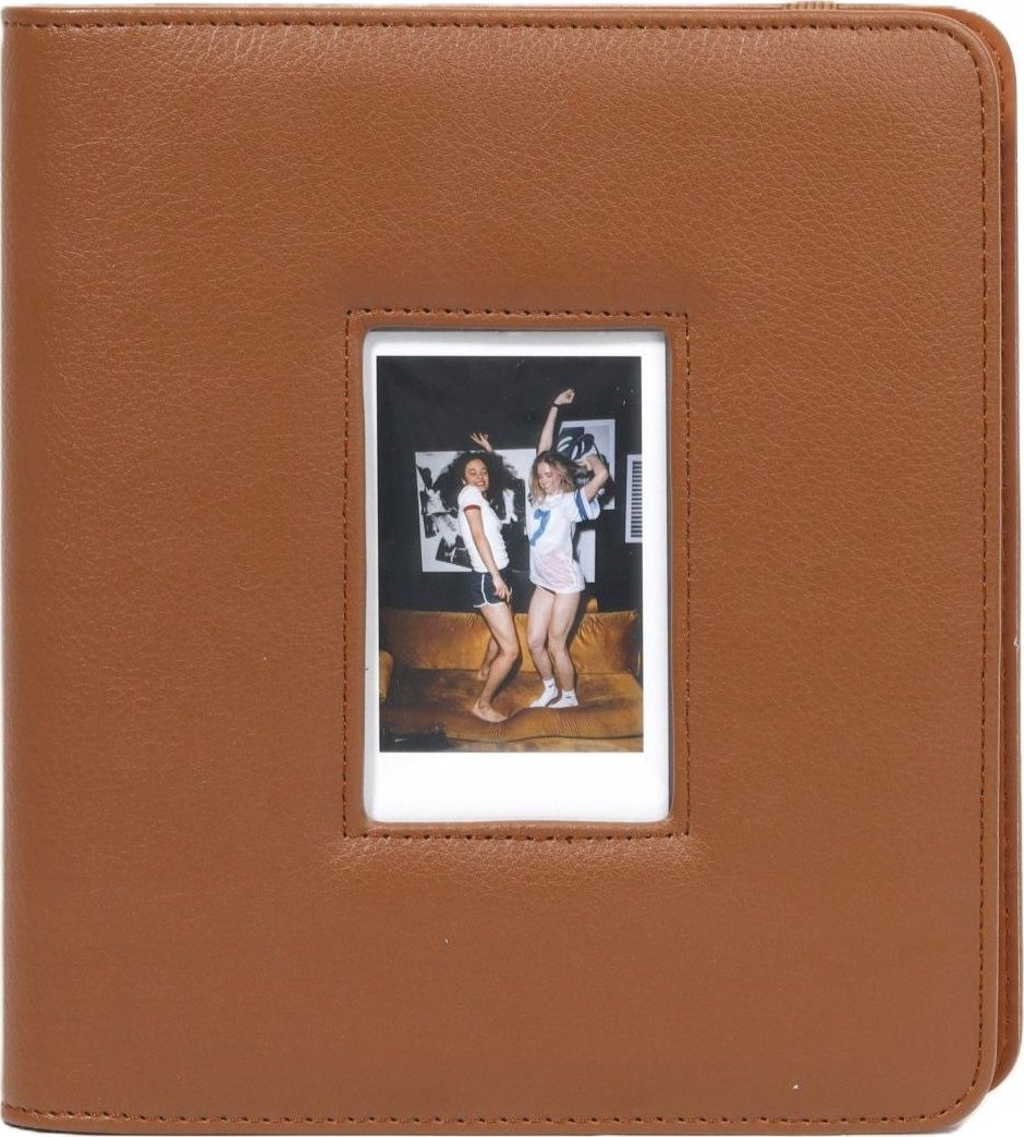 LoveInstant Fotoalbum 288 ks. Pro Fuji Instax Canon Xiaomi Polaroid HP Kodak Zink / Krycí okénko / Hnědá