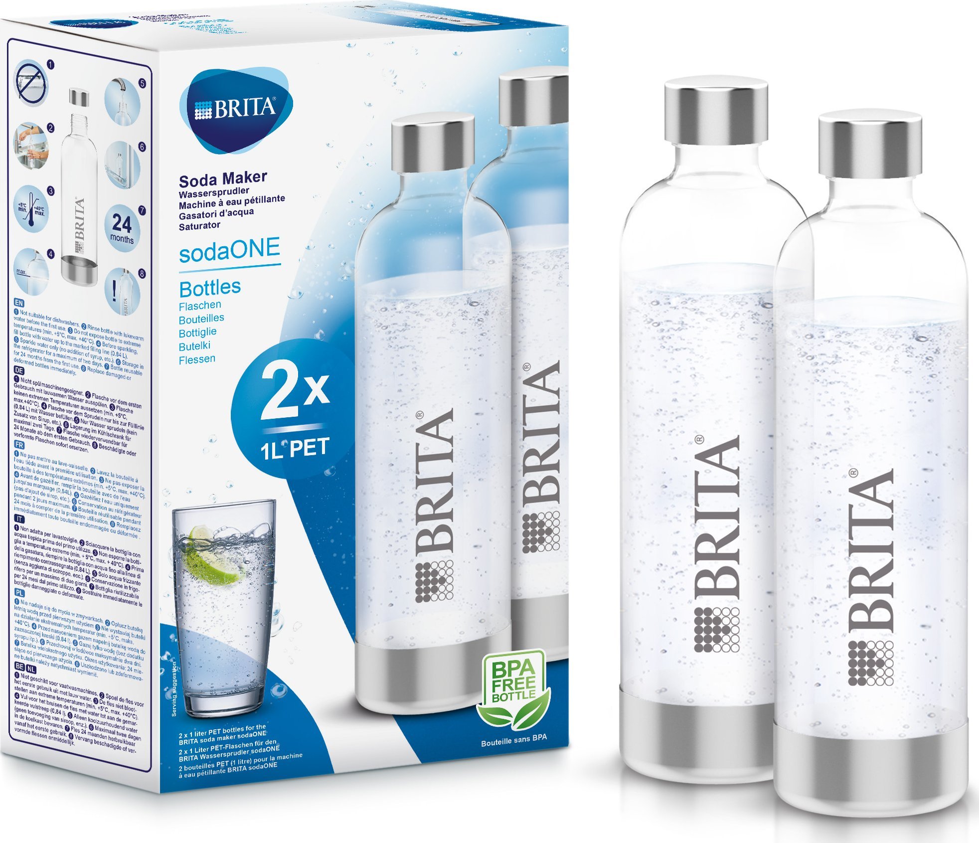 Brita sodaOne PET Pack 2 Bottle 2 Water Bottles