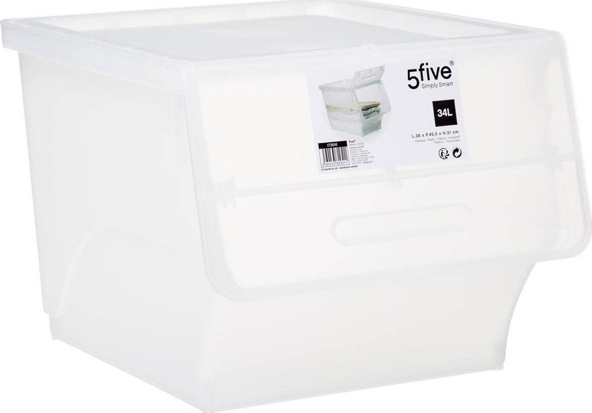 5five Úložný box na oblečení s bočním otevíráním, 34 l