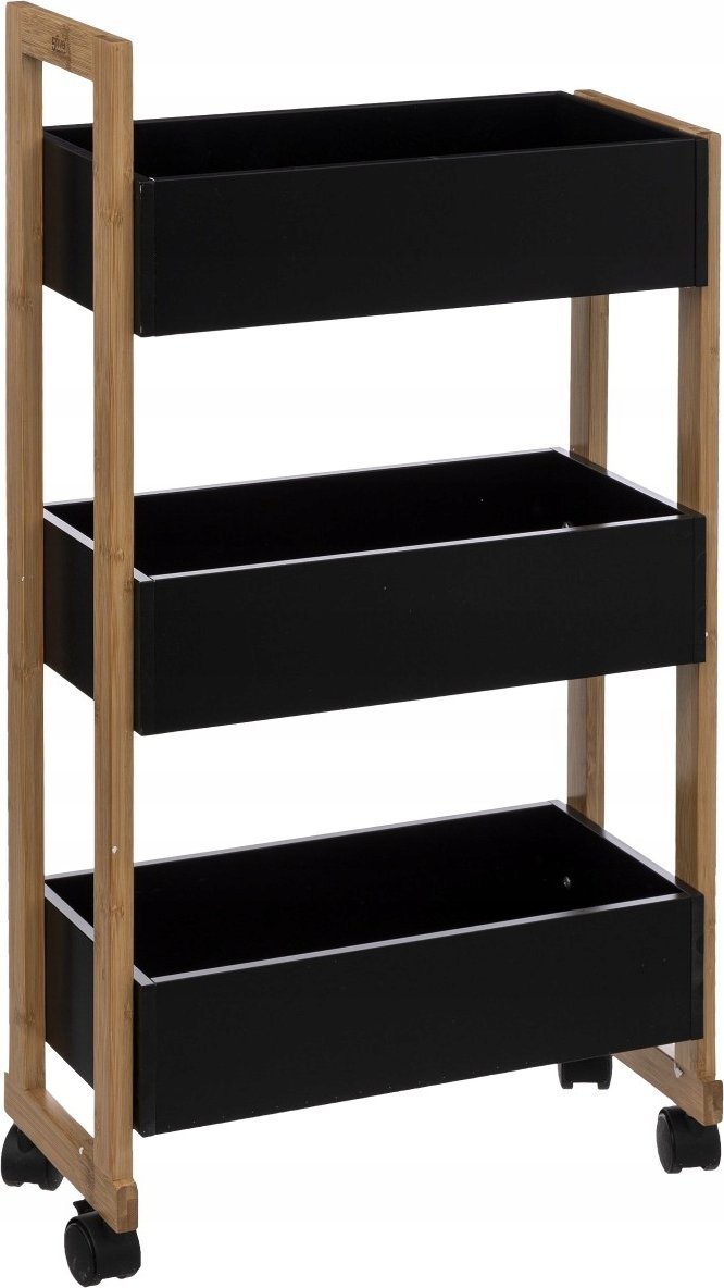 Koupelnový vozík 5five BAMBOO, bambusová skříňka - 3 úrovně