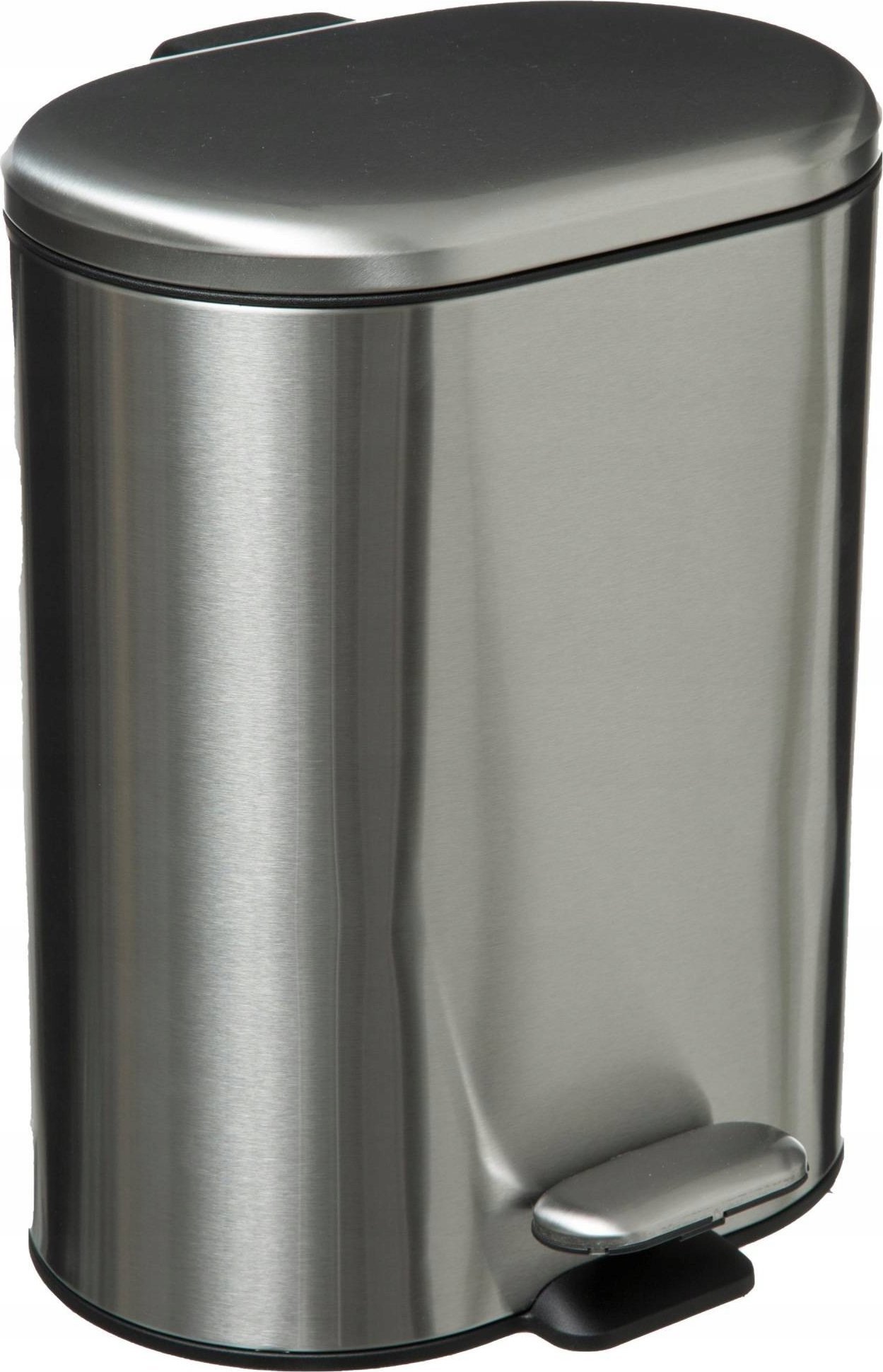 5pětkový odpadkový koš Odpadkový koš s pedálem SILIFLEX, 6L, nerez