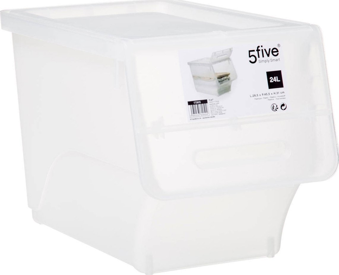 5five Úložný box na oblečení s bočním otevíráním 24 l
