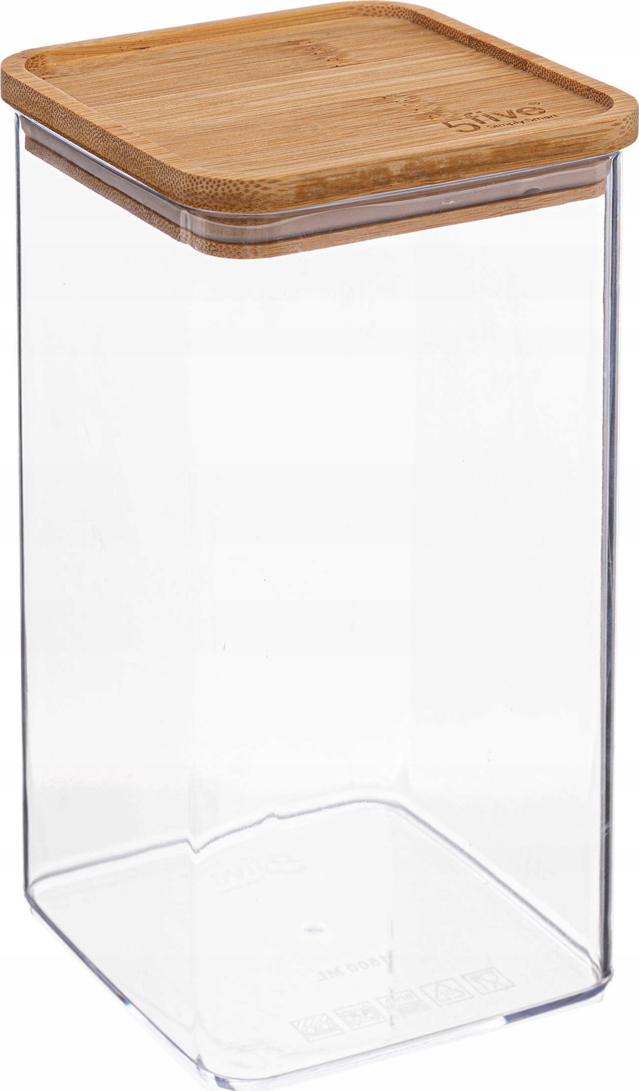 5five ESKE Velkoobjemový kontejner, bambusové víko, 1,5 l
