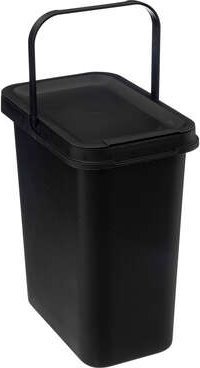 5five Odpadkový koš černý, 12 l