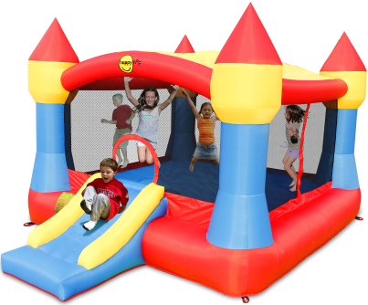 Skákací nafukovací hrad XXL se sluneční clonou