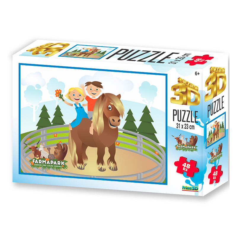 PUZZLE - FARMAPARK KONÍK 48 dielikov