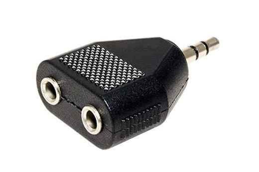 Redukce jack3,5 M - 2x jack3,5 F