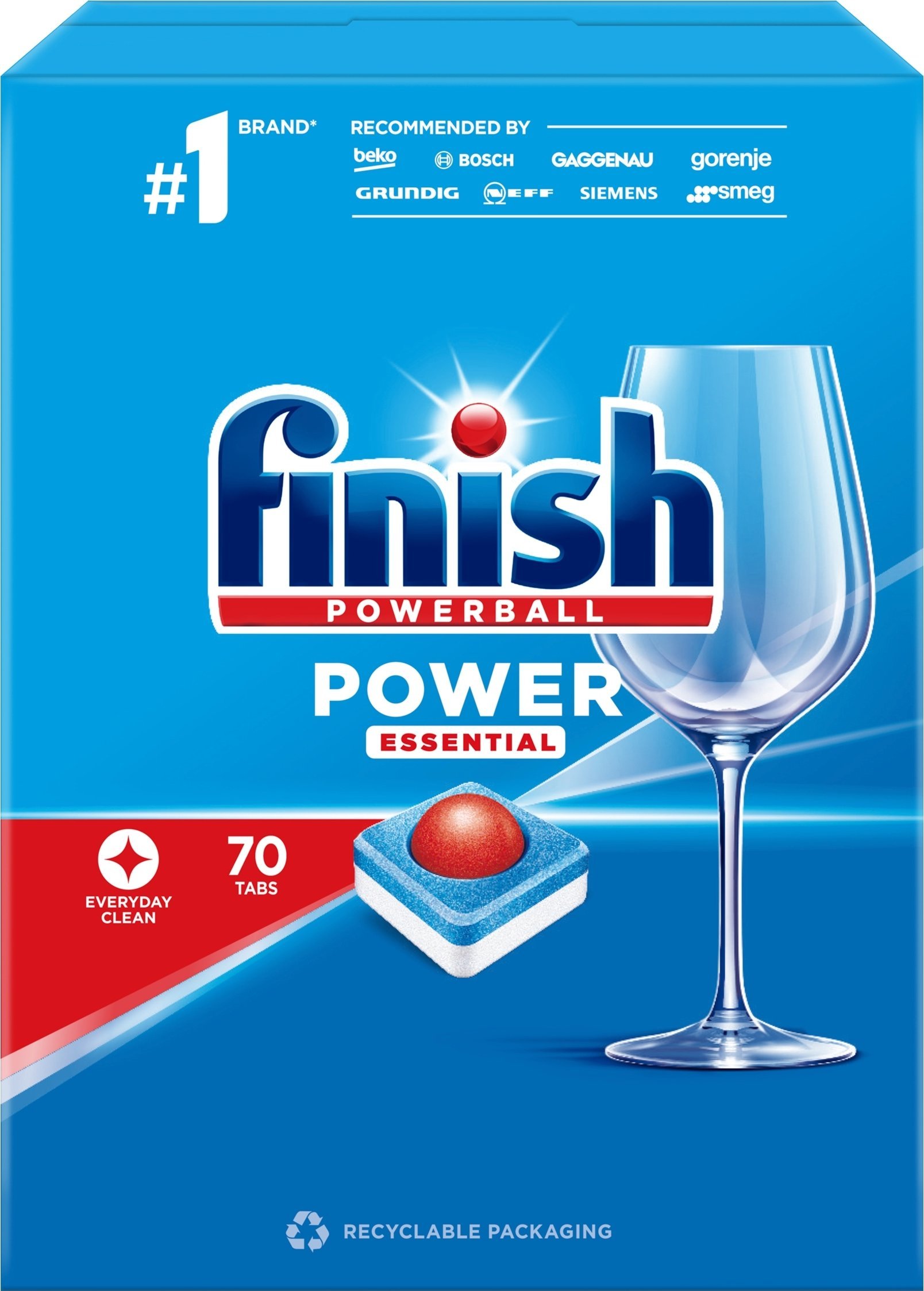 Chemia Tablety do myčky nádobí Chemistry FINISH Power Essential, 70 ks, běžné
