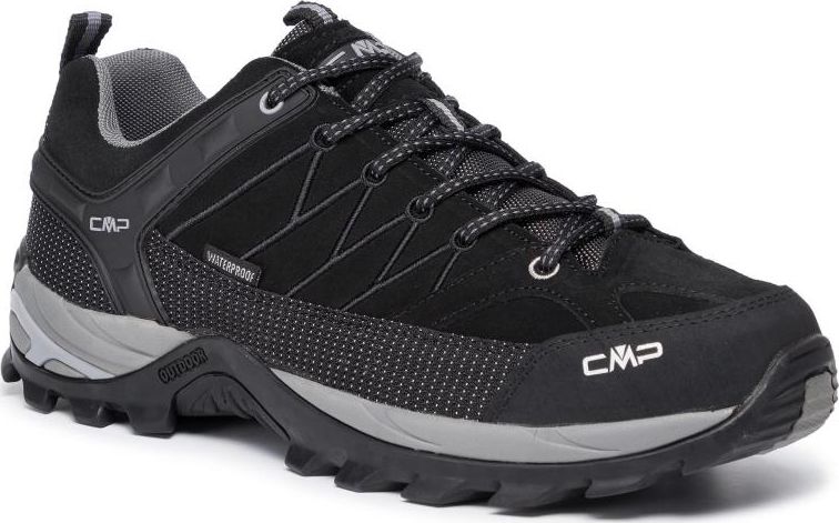 Pánské trekové boty CMP Rigel Low Treking Shoe Wp Nero/Grey vel. 45 (3Q13247-73UC)
