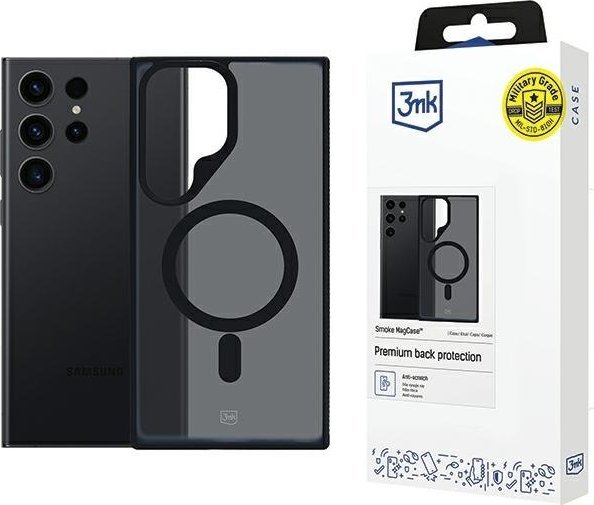 3mk ochranné pouzdro Smoke MagCase pro Samsung Galaxy S23 Ultra