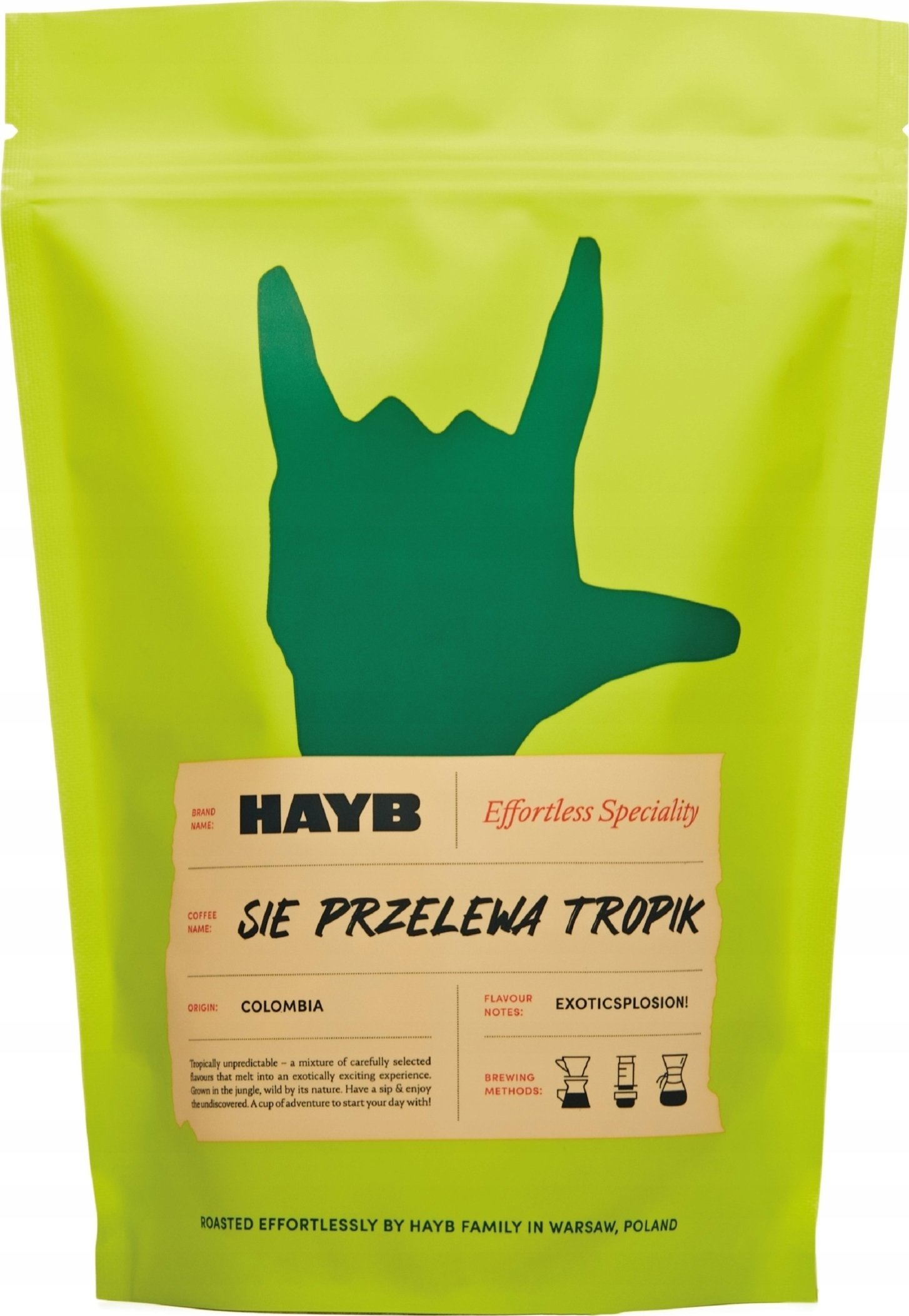 HAYB Kávová zrna HAYB - Pour Over Tropik Filter 250g
