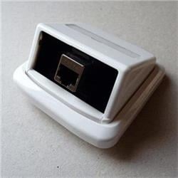 Jednozásuvka ABB TANGO 1xRJ45 cat.6 STP biela