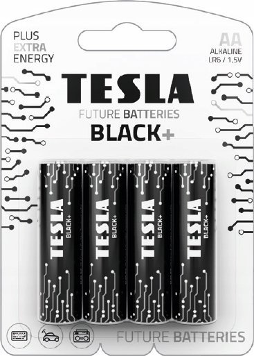 Tesla AA BLACK+ alkalická, 4 ks