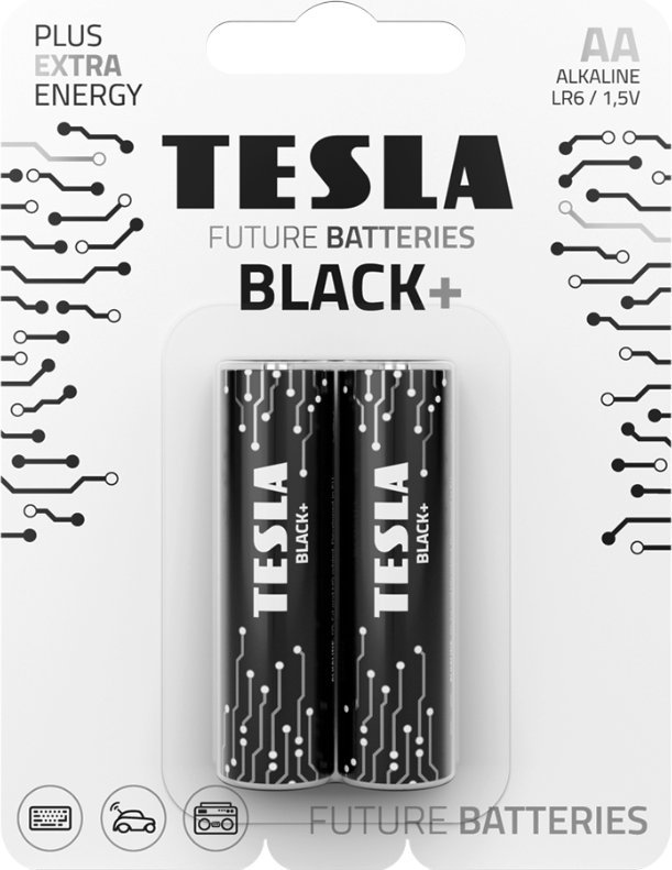 TESLA - baterie AA BLACK+, 2ks, LR06