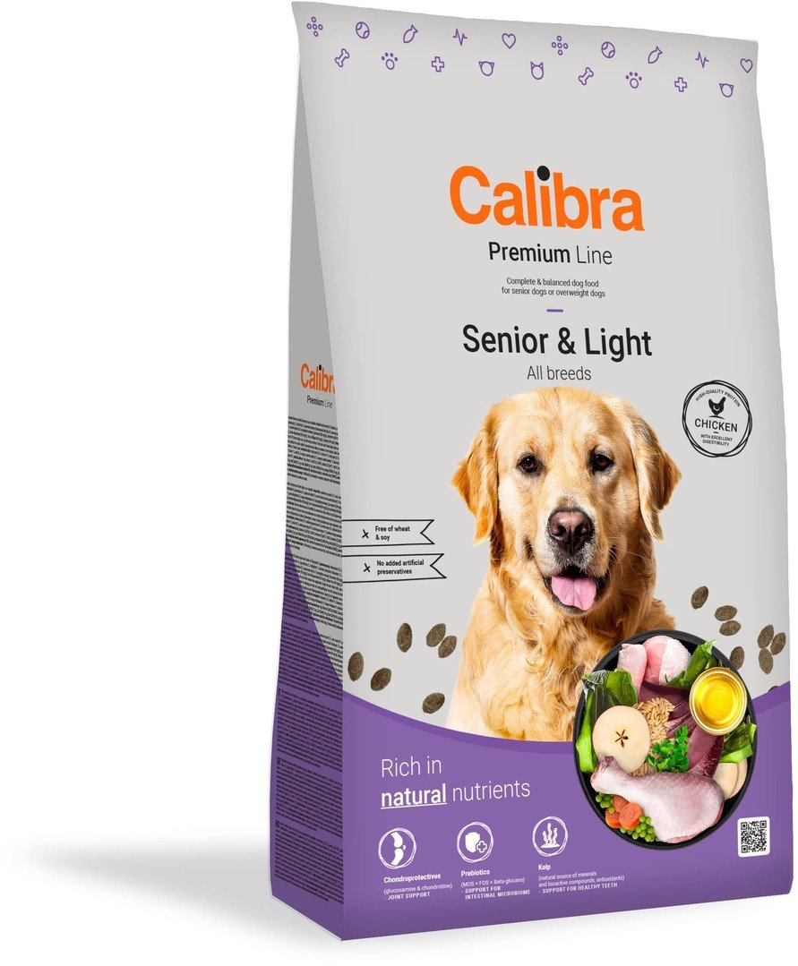 Calibra Dog Premium Line Senior&Light 3kg granule pro psy