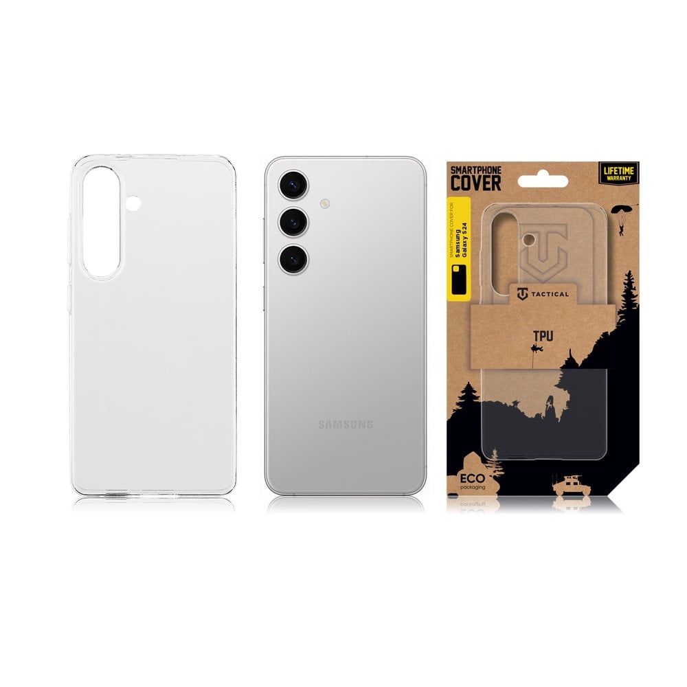 Tactical TPU Kryt pro Samsung Galaxy S24 Transparent