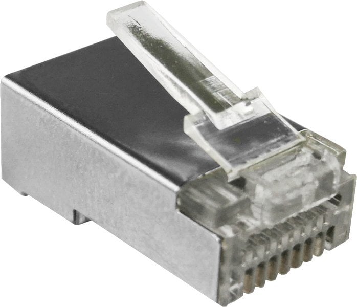Průchozí RJ45 zástrčka STP kat.6 (100 ks) ALANTEC