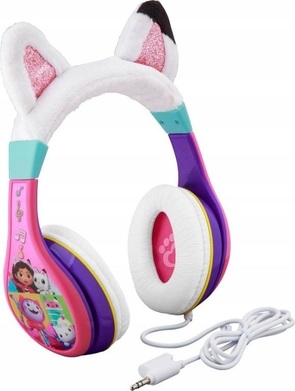 Sluchátka Ekids Sluchátka do uší pro telefon / smartphone s mini jackem 3,5 mm pro děti / děti / Gabi s Cat House / Ga-140.uexv22
