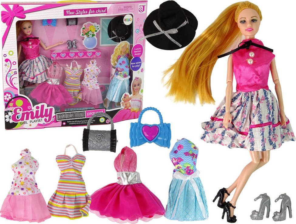 TRITON Výmenné šaty, doplnky pre bábiku Emily