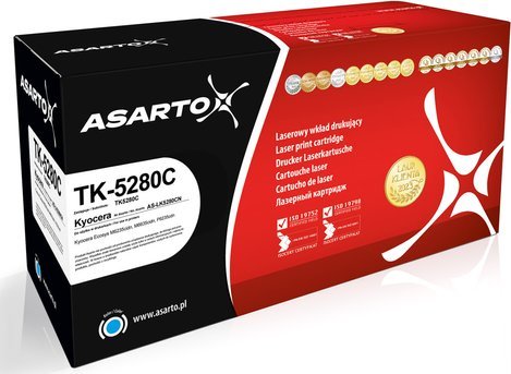 Asarto Toner Asarto Toner pro Kyocera TK5280C | TK-5280C | 11000 pp | azurová