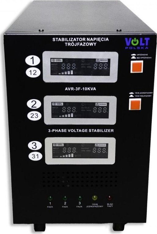 Trojfázový stabilizátor napätia Volt Polska AVR PRO 10000VA