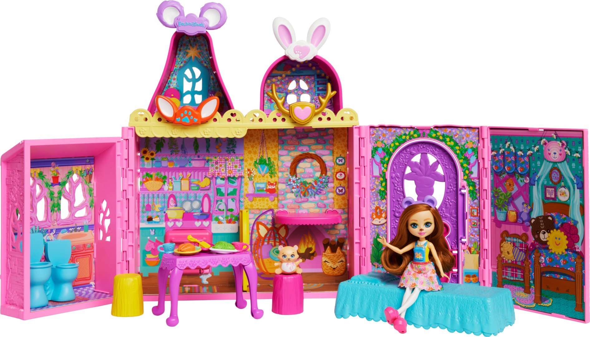 Mattel ENCHANT FRIENDLY DOLLHOUSE HLX53 WB3