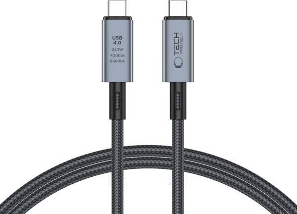 Tech-Protect USB-C - USB-C kabel 1 m černý (5906302308989)