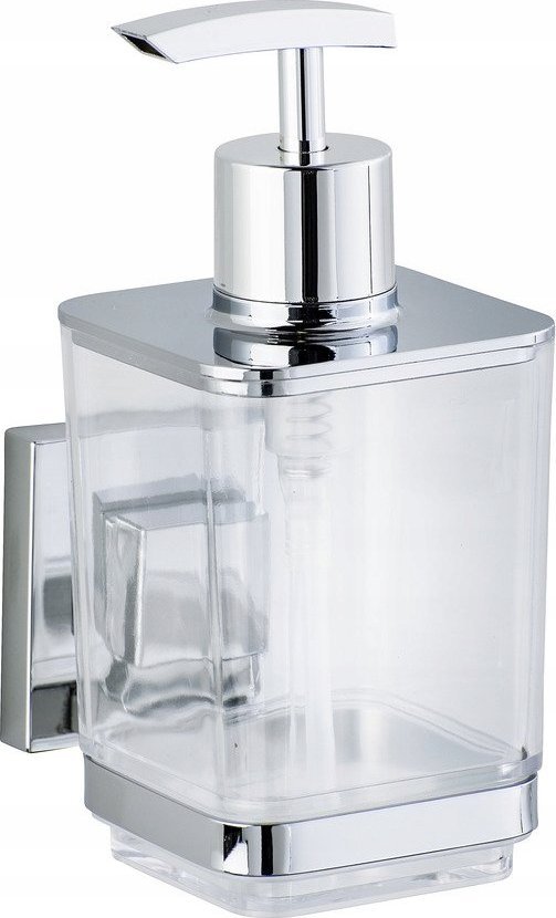 Dávkovač mýdla Wenko Dávkovač mýdla QUADRO, Vacuum-Loc nerez - 340 ml, WENKO