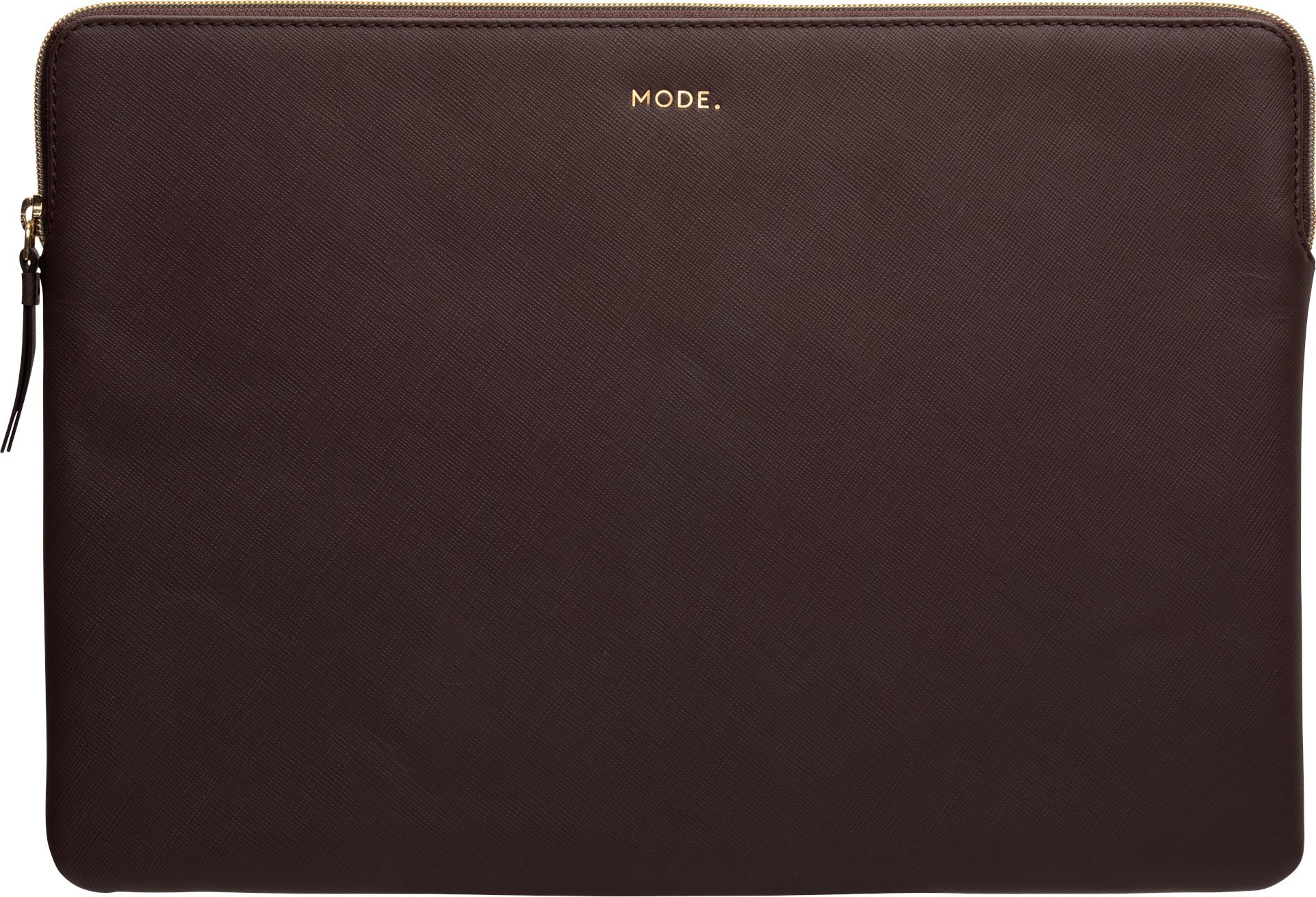 Taška dbramante Paris - celokožené pouzdro Saffiano pro notebook 15/MacBook Pro 16 2019 - Tmavá čokoláda