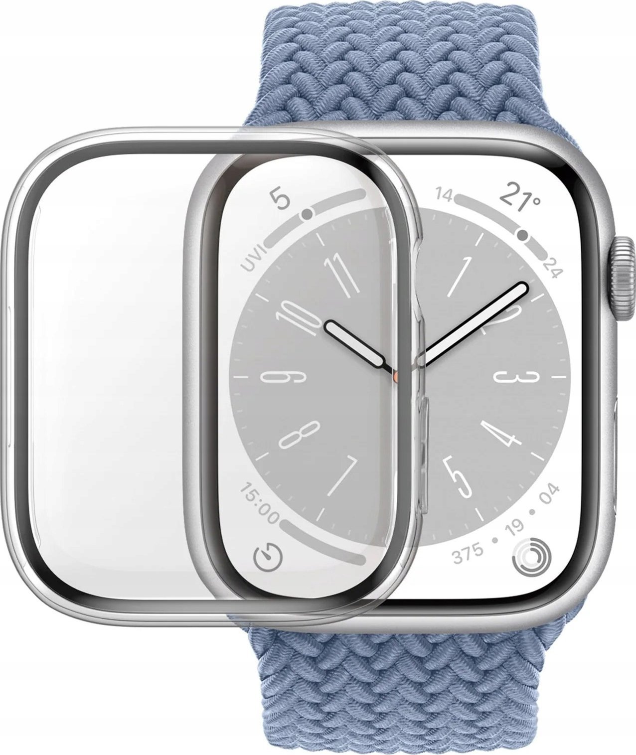 PanzerGlass - Ochrana obrazovky pro chytré hodinky - ochrana celého těla, s D30, 41 mm - sklo - barva rámu transparentní - pro Apple Watch Hermes Series 7, Hermes Series 9, Nike Series 7, Series 10, S