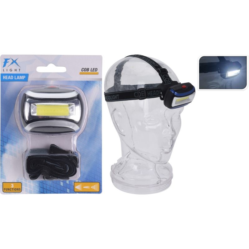 Svietidlo čelovka FX COB LED 3xAAA