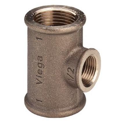 Viega T-kus GW 3 x 1 x 3 hnědý - 264468
