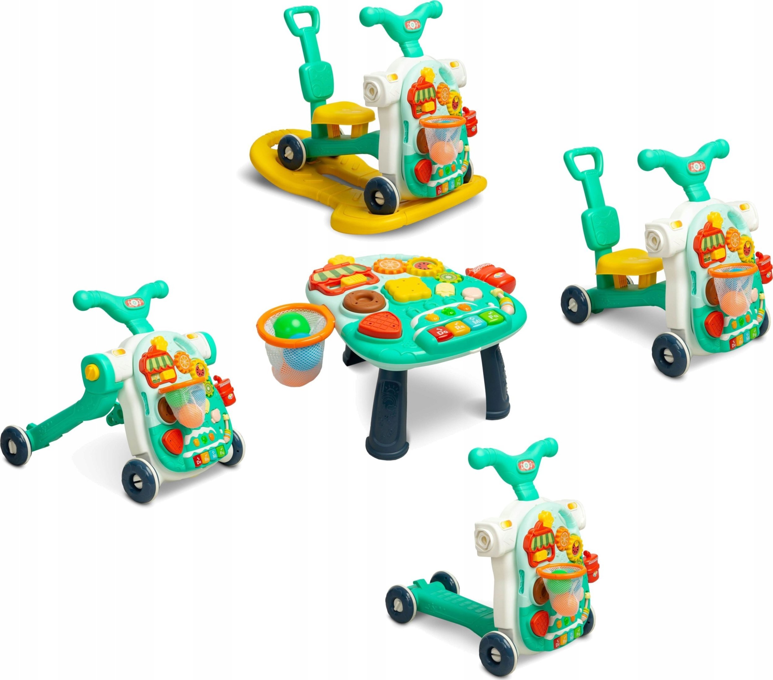 Toyz MULTIFUNKČNÍ CHODÍTKO 5V1 TYRKYSOVÉ