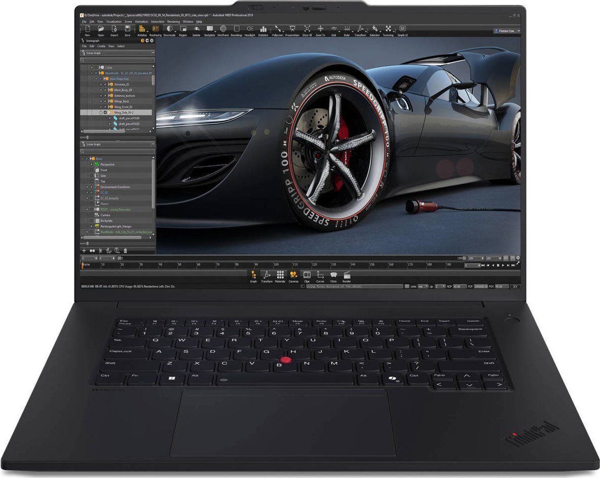 Lenovo ThinkPad P1 G7 21KV0023PB Mobilní pracovní stanice W11Pro Ultra 7 165H/32GB/1TB/RTX 4070 8GB/16.0 WQUXGA/Black/vPro/3YRS Premier Support + CO2 Offset