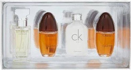 Calvin Klein Women Classic set Eternity Eau de Parfum spray 15ml + CK One Eau de Toilette spray 15ml + Obssesion Eau de Parfum spray 2x15ml