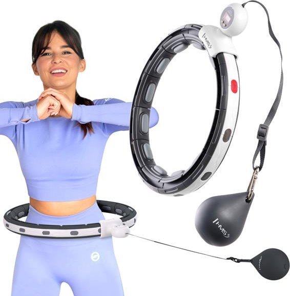 HMS HHM15 HULA HOP ČERNÝ S MAGNETEM A ZÁVAŽÍM + POČÍTADLO HMS