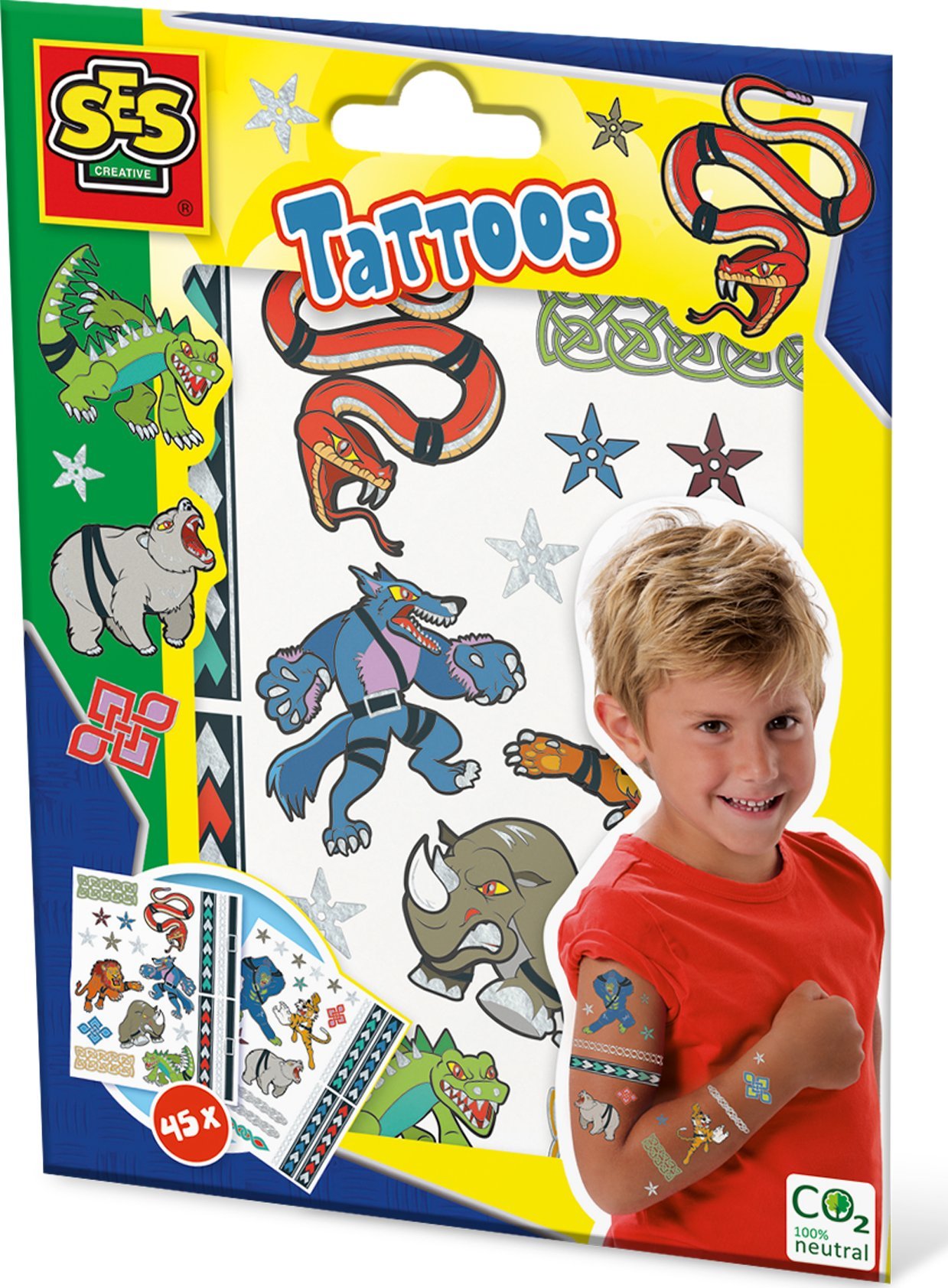 Tetovací sada SES Creative Animal Fighter 14287