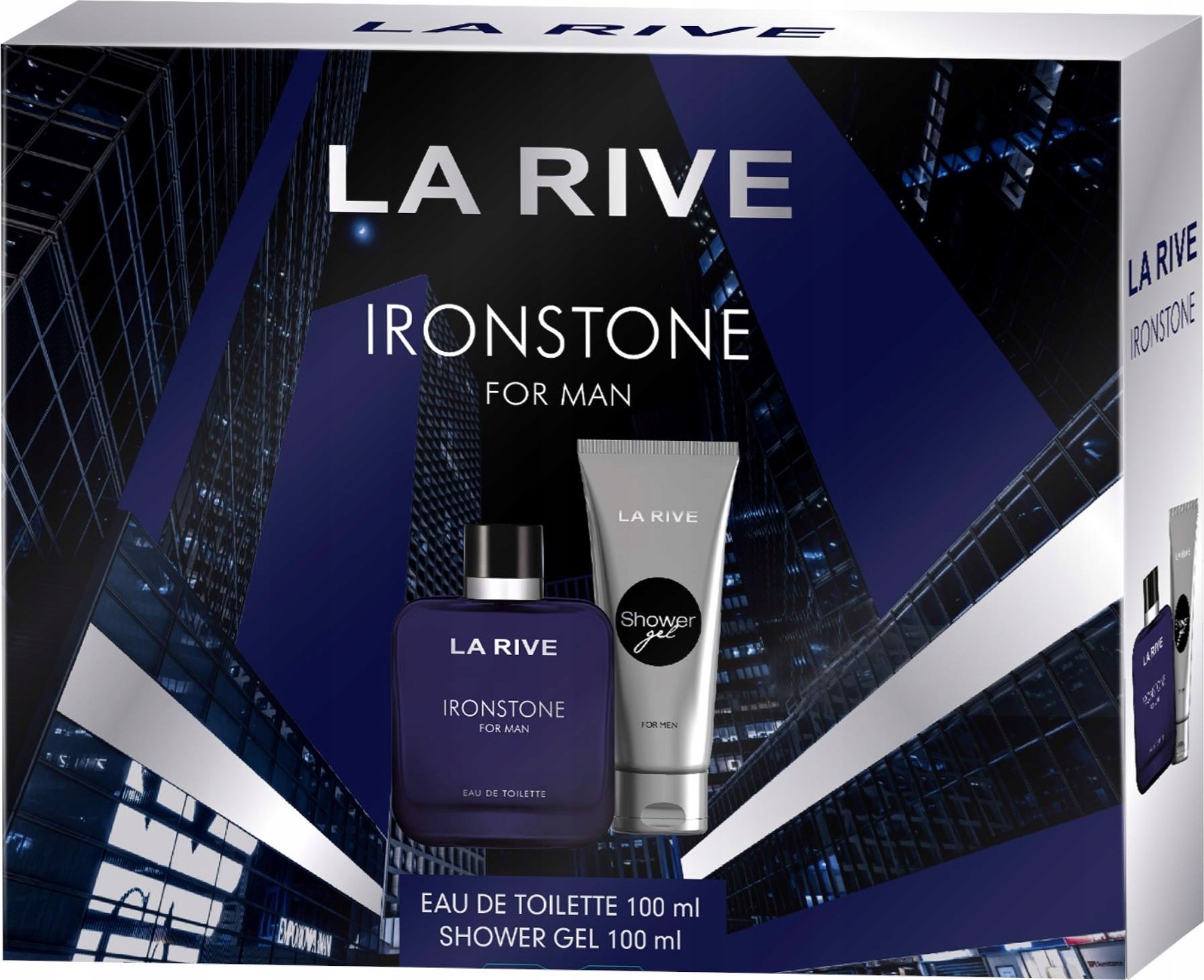NoName SADA LA RIVE Ironstone Men EDT sprej 100ml + sprchový gel 100ml