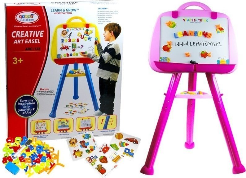 LeanToys Magnetic Standing Board Marker Magnet Pink LEAN Toys