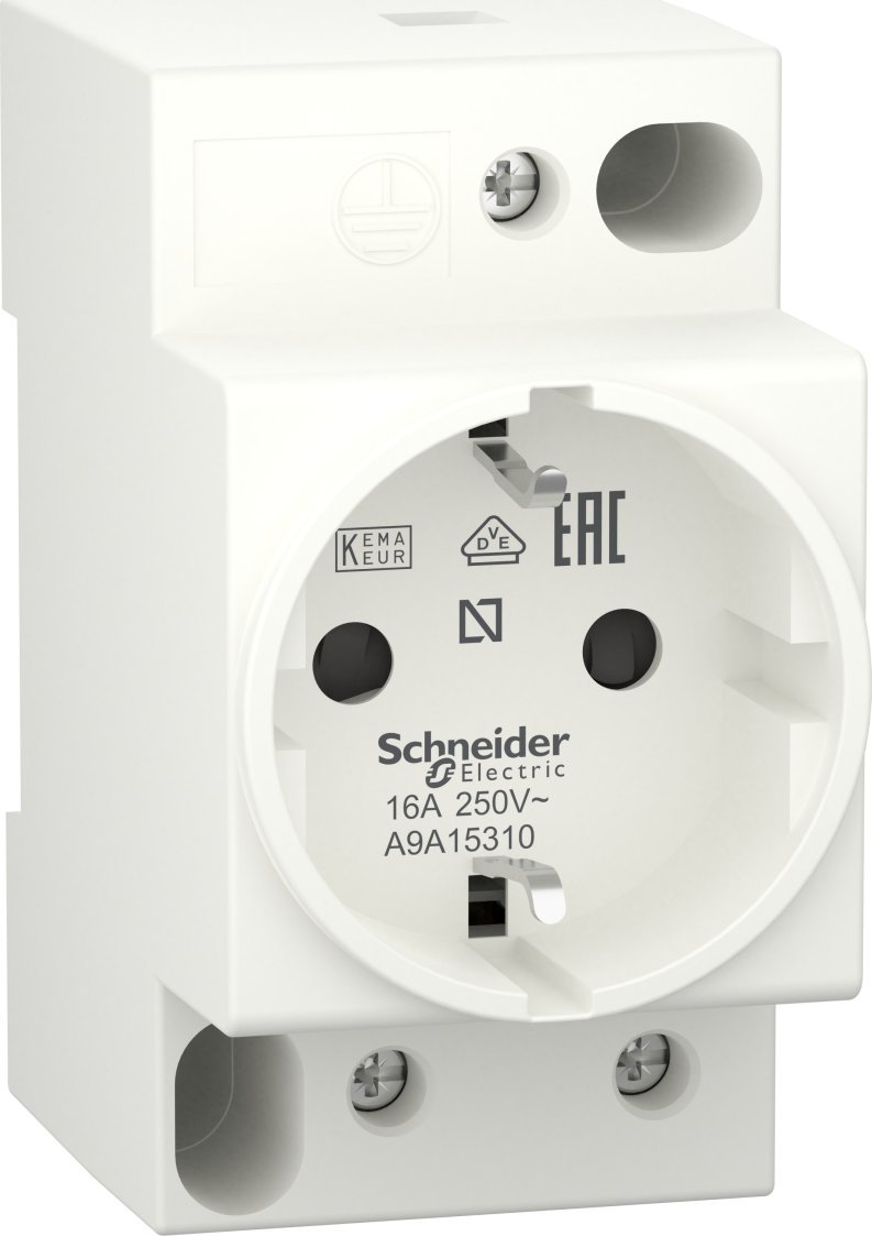 SCHNEIDERE iPC modulární zásuvka SCHUKO Schneider Acti 9 A9A15310 2P+E 10/16A 250V