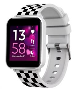 CANYON smart hodinky Joyce KW-43 WHITE, 1,54  IPS, 512MB paměť, IP67, 25 sport.režimů, 3 hry, music