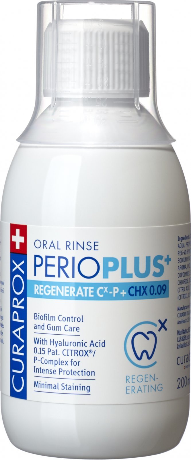 Curaprox Perio PLUS+ CHX 0,09% 200ml ústní voda