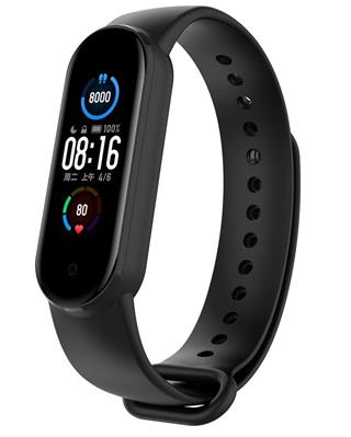 Tactical Silikonový Řemínek pro Xiaomi Mi Band 5 Black - černý